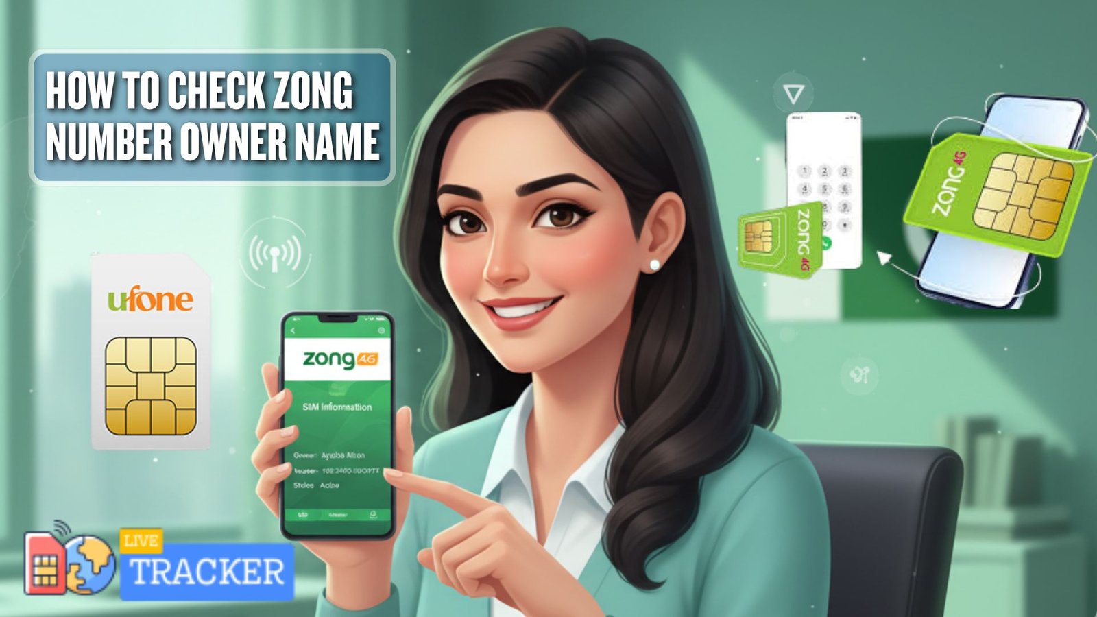 how to check zong number owner name