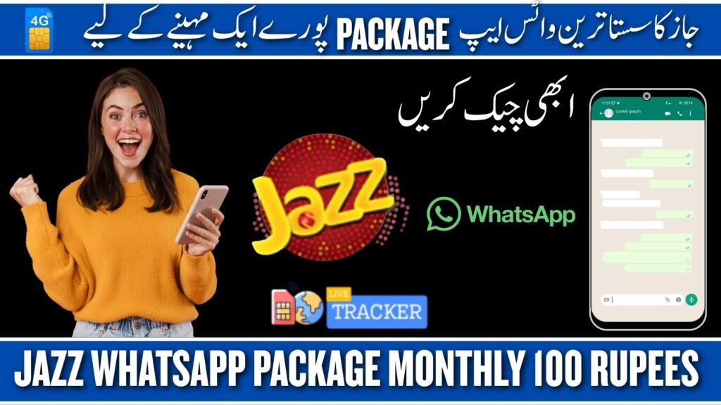 jazz whatsapp package monthly 100 rupees