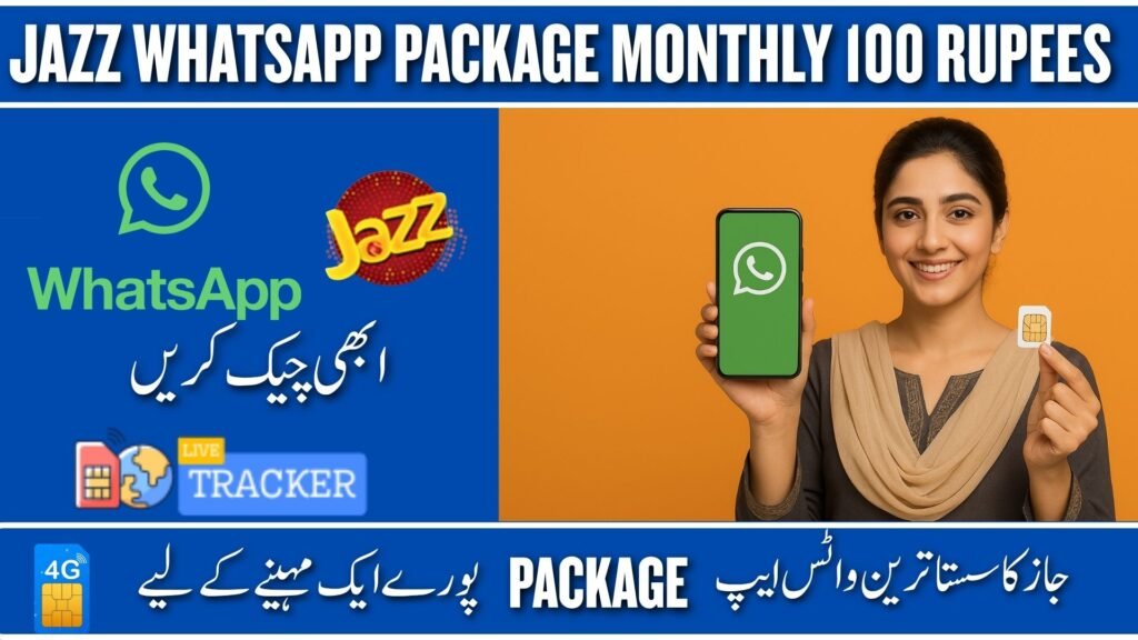 jazz whatsapp package monthly 100 rupees