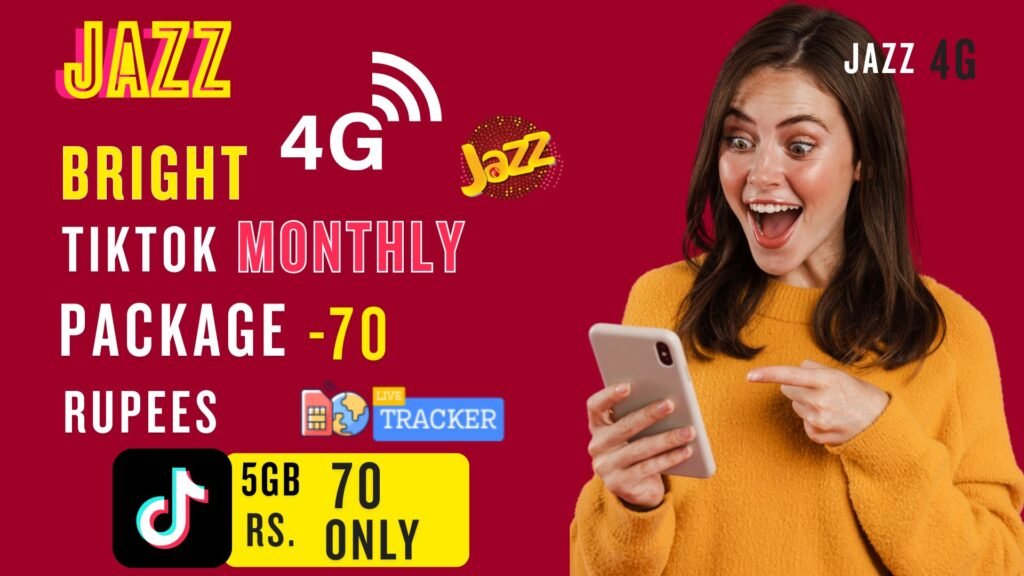 tiktok package jazz monthly code 70 rupees