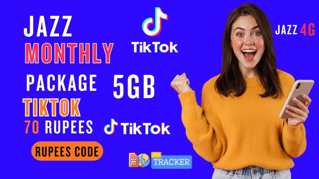 tiktok package jazz monthly code 70 rupees
