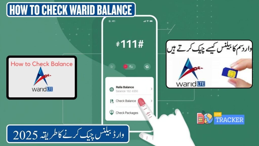 how to check warid balance