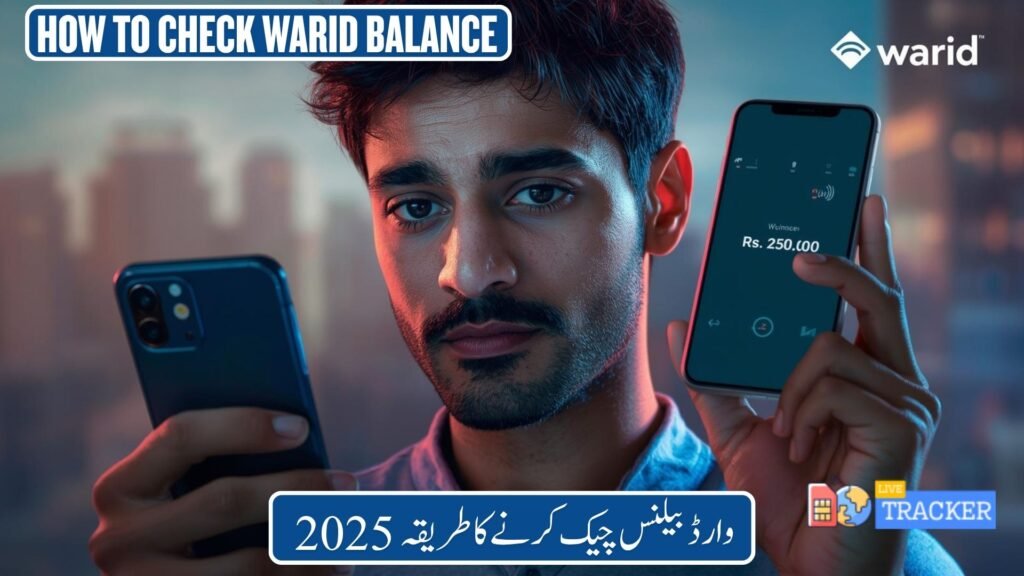 how to check warid balance