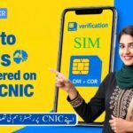 how to verify sims registered on your cnic