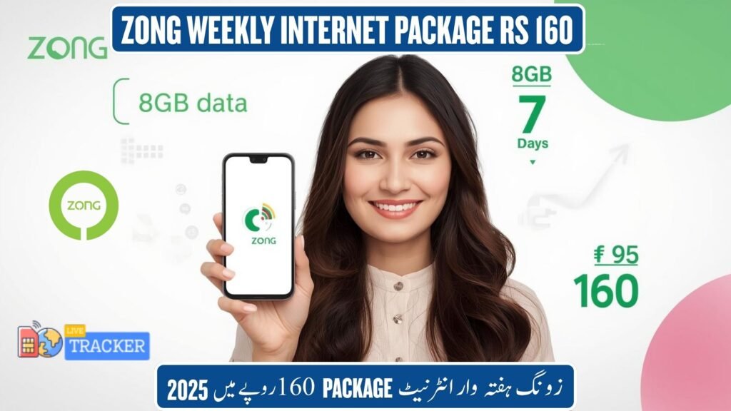 Zong Weekly Internet Package Rs 160