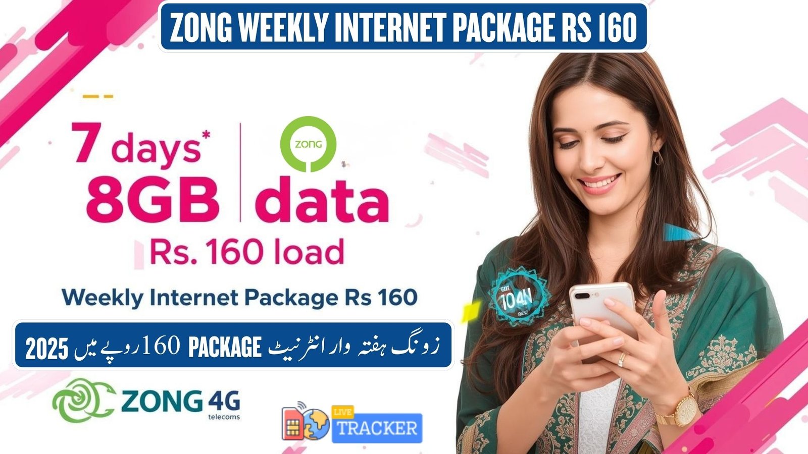 Zong Weekly Internet Package Rs 160