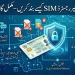 CNIC SIM blocking Pakistan infographic showing how to remove unauthorized SIM cards from CNIC in 2026